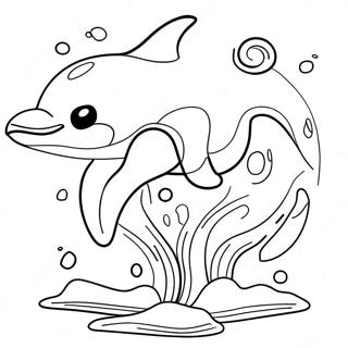 Lumba Lumba Ceria Melompat Halaman Mewarnai 82805-24249