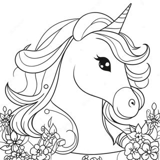 Halaman Mewarnai Putri Unicorn 82881-24302
