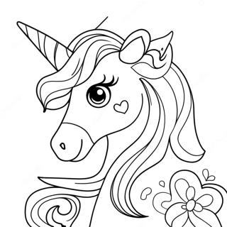 Halaman Mewarnai Putri Unicorn 82881-24303