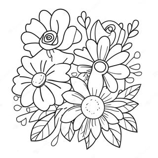 Halaman Mewarnai Bunga Ulang Tahun Yang Menawan Untuk Ibu 82962-24380