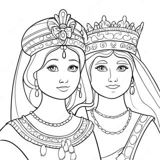 Halaman Mewarnai Ratu Esther Yang Berani 83138 24507