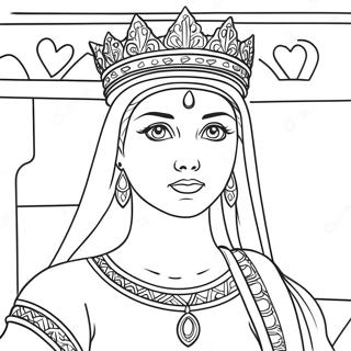 Halaman Mewarnai Ratu Esther Yang Berani 83138 24508