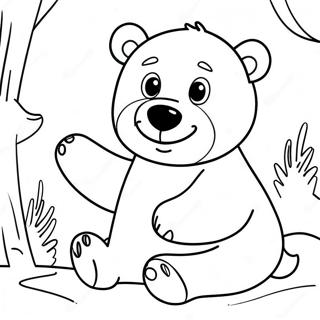 Halaman Mewarnai Beruang Kutub Yang Ceria 83575 24858