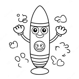 Halaman Mewarnai Karakter Krayon Yang Imut 83626-24900