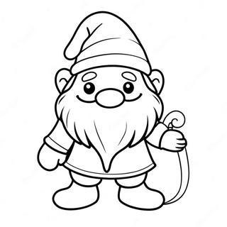 Halaman Mewarnai Gnome Natal 83700-24945