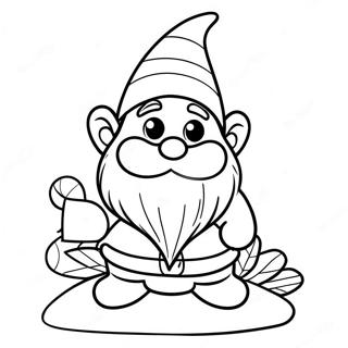 Halaman Mewarnai Gnome Natal 83700-24948