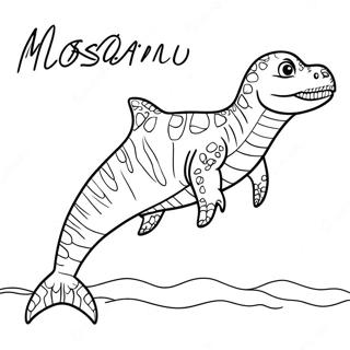 Gambar Mewarnai Mosasaurus 83803-25026