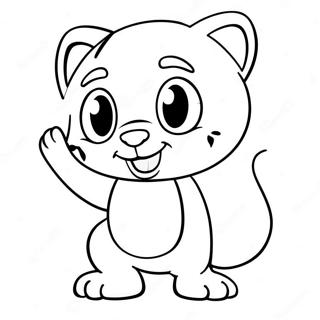 Talking Tom Halaman Mewarnai