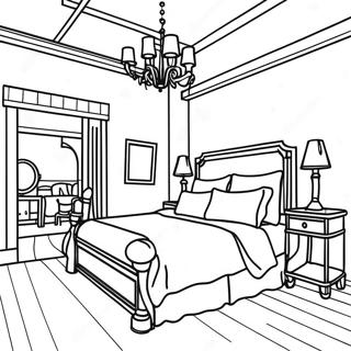 Halaman Mewarnai Kamar Tidur Luas 84037-25219