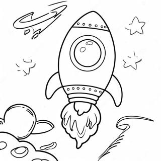 Halaman Mewarnai Peluncuran Roket Little Einsteins 84113 25277