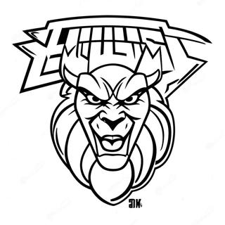 Halaman Mewarnai Logo Wwe Yang Berani 84497-25574