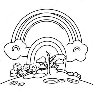 Halaman Mewarnai Pelangi Yang Megah 84525 25603