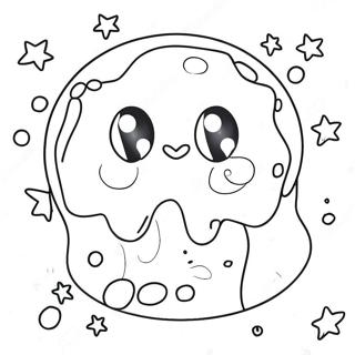 Halaman Mewarnai Slime Glitter Berkilau 84881-25961