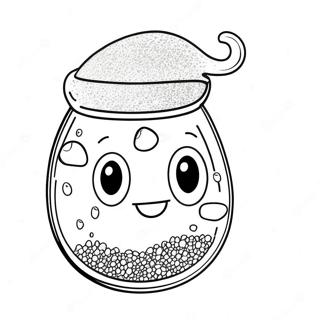 Halaman Mewarnai Slime Glitter Berkilau 84881-25962