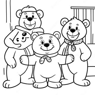 Halaman Mewarnai Kesenangan Keluarga Beruang Berenstain 85033-26079