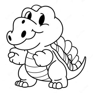 Halaman Mewarnai Koopa Yang Bahagia 85445-26401