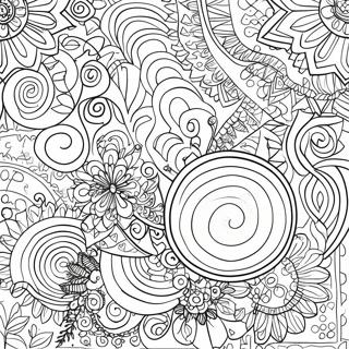 Gambar Mewarnai Pola Lingkaran Berwarna Warni 85544 26472