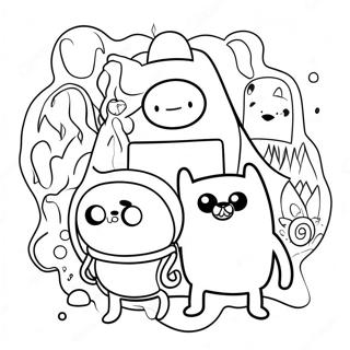 Halaman Mewarnai Karakter Adventure Time 86084-26889