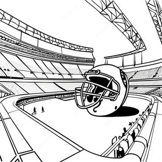 Halaman Mewarnai Adegan Stadion Raiders 86162-26962