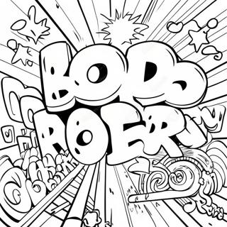 Halaman Mewarnai Grafiti Kata Kasar Yang Berani 86235-27015