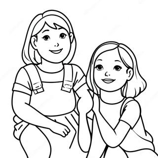 Halaman Mewarnai Teman Yang Mendukung 86414-27180