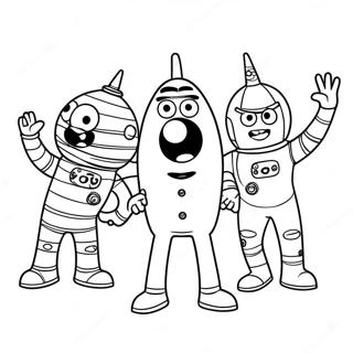 Halaman Mewarnai Yo Gabba Gabba 86464-27212