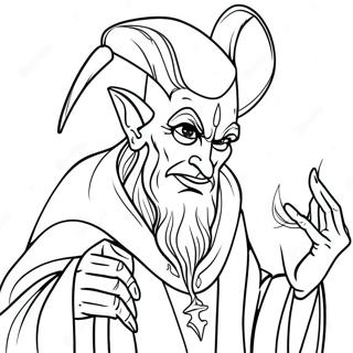 Halaman Mewarnai Penyihir Jahat 86519 27261