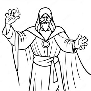 Halaman Mewarnai Penyihir Jahat 86519 27262