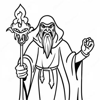 Halaman Mewarnai Penyihir Jahat 86519 27263