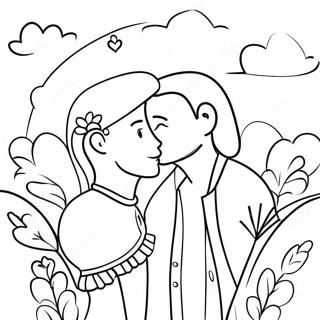 Gambar Mewarnai Pasangan Romantis Untuk Hari Valentine 86621 27317