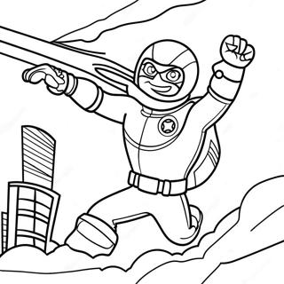 Halaman Mewarnai Kid Danger Menyelamatkan Hari 87006-27619