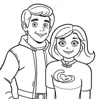 Halaman Mewarnai Henry Danger Dan Charlotte 87007-27623