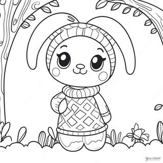My Melody Dalam Sweater Nyaman Halaman Mewarnai 8747 1375