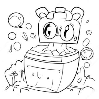 Halaman Mewarnai Wubbox 87517-28002