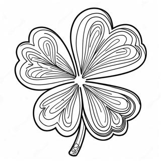 Halaman Mewarnai Semanggi Empat Daun Beruntung 87571 28053