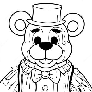 Halaman Mewarnai Freddy Fazbear Yang Menyeramkan 87748 28188