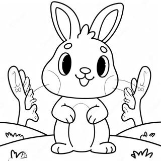 Halaman Mewarnai Bonnie Si Kelinci Yang Menghantui 87750 28195