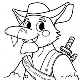 Halaman Mewarnai Foxy Si Bajak Laut Yang Menyeramkan 87751 28198