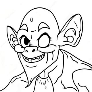 Halaman Mewarnai Makhluk Menyeramkan Goosebumps 87852 28274