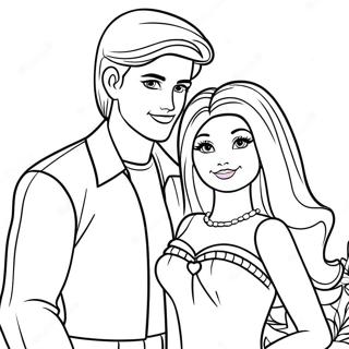 Halaman Mewarnai Barbie Dan Ken 87979-28542
