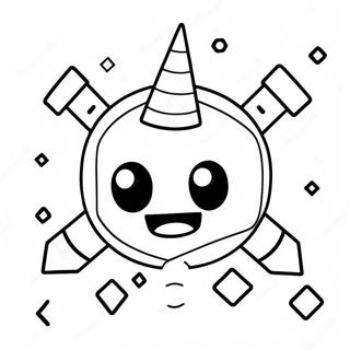 Gambar Mewarnai Karakter Geometry Dash Berwarna Warni 88134-28662