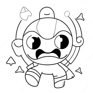 Gambar Mewarnai Monster Geometry Dash Yang Imut 88137 28675