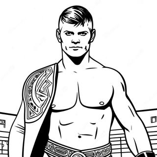 Halaman Mewarnai Kostum Masuk Cody Rhodes 88289-28793