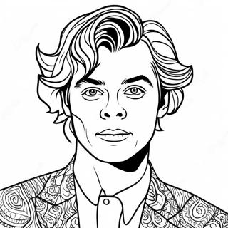 Halaman Mewarnai Harry Styles Dengan Pakaian Berwarna Warni 88339 28826