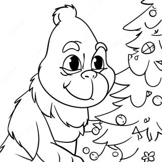 Grinch Mencuri Pohon Natal Halaman Mewarnai 8838-575