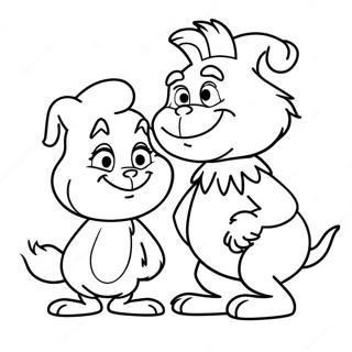 Grinch Dan Max Halaman Mewarnai 8841-1961