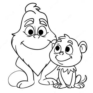 Grinch Dan Max Halaman Mewarnai 8841-1963