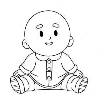 Caillou Halaman Mewarnai