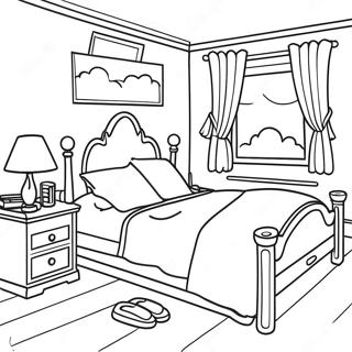 Halaman Mewarnai Kamar Tidur Yang Nyaman 88932 29281