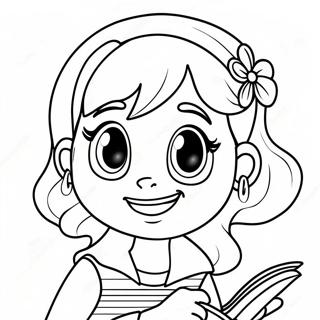 Halaman Mewarnai Karakter Dork Diaries Yang Lucu 88983-29317